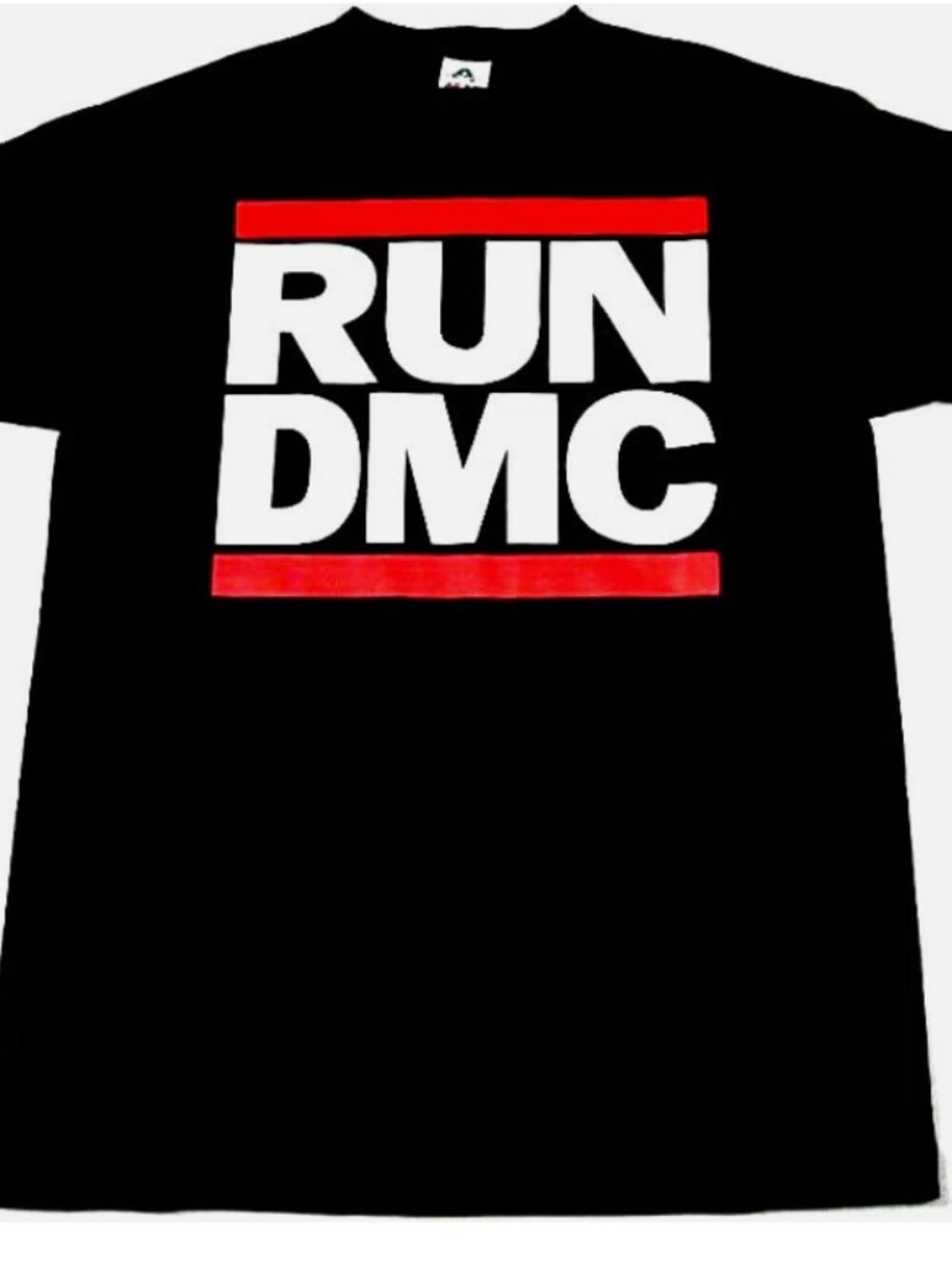 RUN DMC JMJ Retro T-shirt Rap Hip Hop Men's Tee Black 100% Cotton New